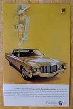 1970 Cadillac Masterful Approach Spirited 70s Vintage 1969 7x10 Print Ad