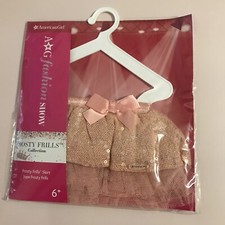 American Girl Doll FROSTY FRILLS Skirt NEW IN PACKAGE Shimmery Peach Tulle HTF