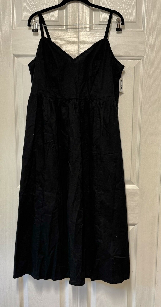 Old Navy Size PL Black Spaghetti Strap Long Flare Dress Old Navy Size PL Black Spaghetti Strap Long Flare Dress