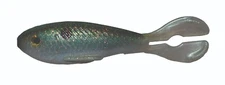 RARE Big Bite Baits Real Deal Shad 4RDSH-03 GREEN GIZZARD 4 Inch Lure