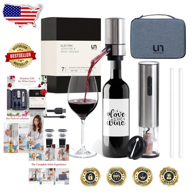 Electric Wine Opener Set - Automatic Corkscrew & Aerator for Effortless Pouring