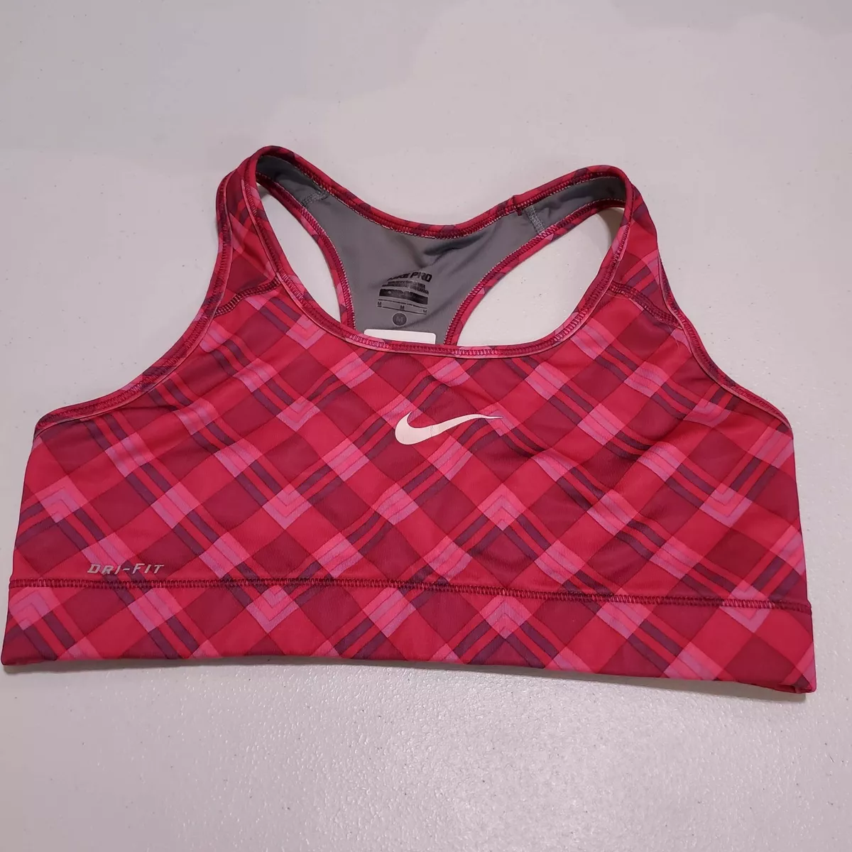 Nike plaid shop sports bra