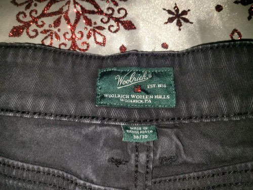 Vintage Woolrich Corduroy Pants Mens 36x30 Blk Loose Baggy Wide Leg Y2K Skater - Picture 6 of 7
