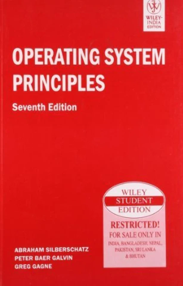 Operating System Principles by Abraham Silberschatz (1985) VERY GOOD - Image 1 of 1