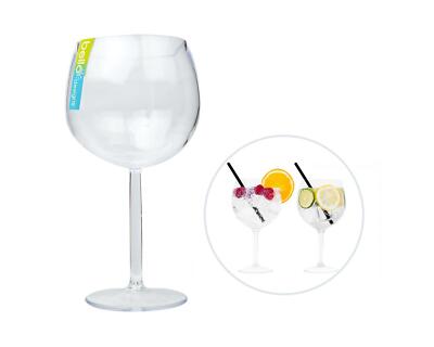 Gin Cocktail Gläser Ballon Klar Kunststoff Becher Home Picknick BBQ Sommer Party