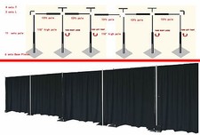 3m H x15m W Wedding Backdrop Stand/Pipe Wedding Curtain Frame telescopic Pole