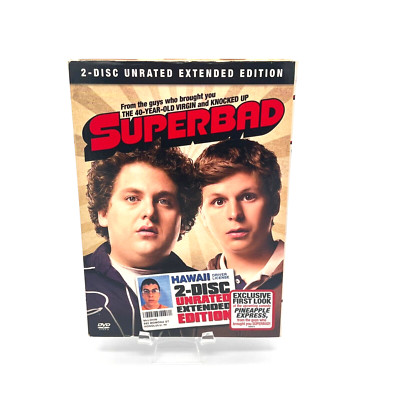 Superbad (DVD, 2007, 2-Disc Set, Special Edition; Unrated; Extended Cut) Tested