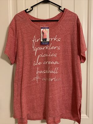 State Of Mine T shirt  Size Xl Red #American 