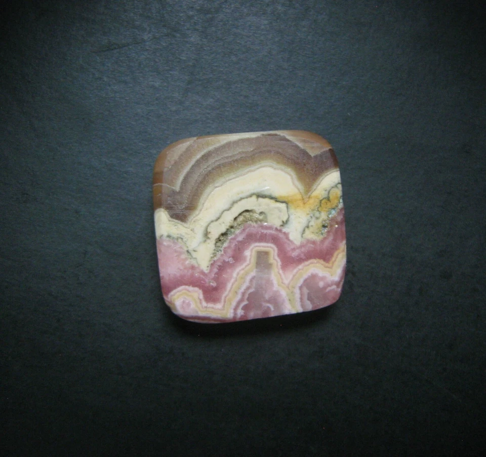 Piedra preciosa suelta natural de rodocrosita cabujón forma baguette 27,25 quilates G 8840 Foto 2 de 3