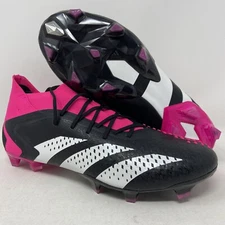 Adidas Predator Accuracy.1 FG Black Pink White Men's Soccer Cleats GW4569