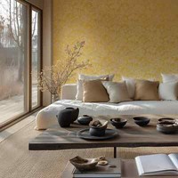 Vliestapete Blattmuster FäCher Abstrakt Beige Gold Metallic 78198-4 (3,47€/1Qm)