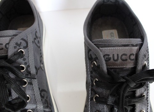 Gucci Tenis 1977 GG Monograma - Gris Negro Reino Unido Talla 12/US Talla 13 - Imagen 3 de 8