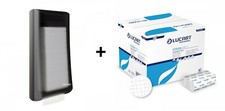 SET 1 Lucart Strong 216 Servietten Spenderservietten + L-ONE Counter Wandspender