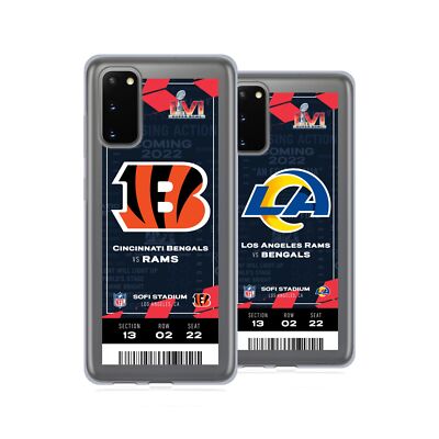 OFFIZIELLE NFL 2022 SUPER BOWL LVI VERSUS GEL HANDYHÜLLE FÜR SAMSUNG HANDYS 1