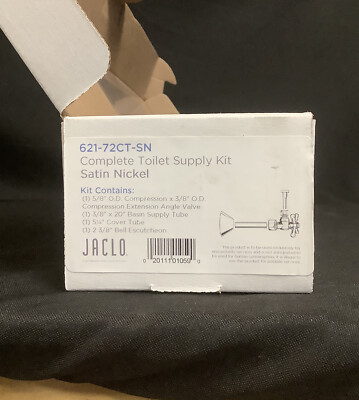 Jaclo Toilet Supply Kit in Satin Nickel 621-72CT-SN new H1