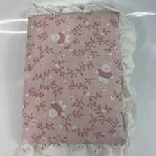 Handmade Pink Cotton 4 x 6 Photo Album Holds 32