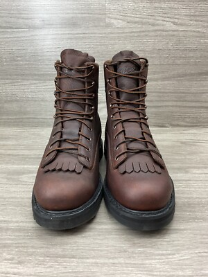 Cabelas 81-3634 Work Boots Men's Sz 14 D Brown Lace Up Leather