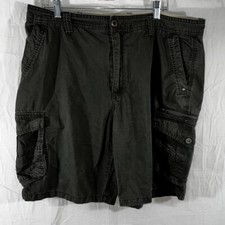 Canyon Creek Shorts Men s 40 Green Cargo Zip Pocket Inseam 10.5 100 Cotton