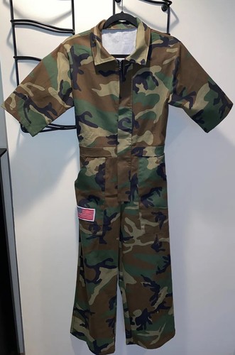 USA Military Camflauge Jumpsuit Coveralls Costume Women's SIZE MEDIUM