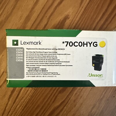 Lexmark One Yellow High Yield Toner Cartridge 70COHYG