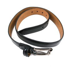 Child Kid Faux Leather Belt Black Waist Band Pants School Uniform Size M 26-28