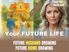 Future Life & Love Reading + Drawing - Husband & Home - Same Day Delivery
