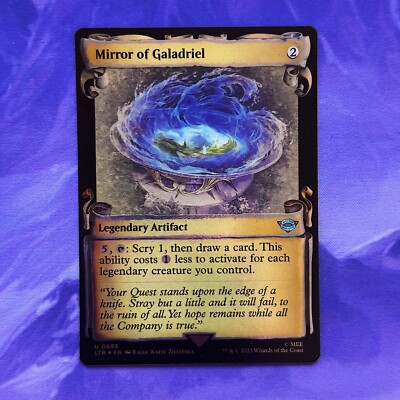 SILVER FOIL Mirror of Galadriel SHOWCASE SCROLLS LTR 0695 Herr der Ringe MTG