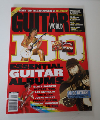 Guitar World Magazine April 2003 100 Essential Guitar Albums ACDC Randy ...