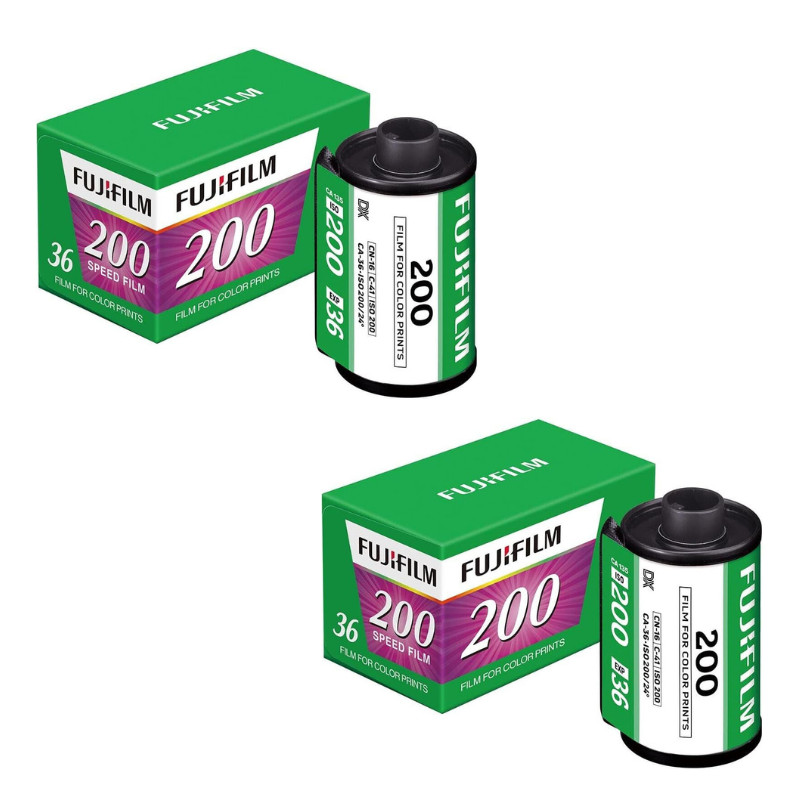Fujifilm 35mm Colour Print Film c200 - 36 Exposure 200ASA - 135mm - 2 pack