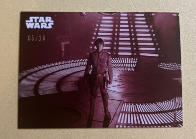 2019 Topps Empire Strikes Back B&W  #117 Red Hue Shift /10 Luke Springs the Trap