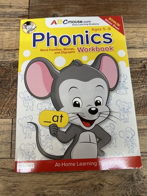 ABC Mouse Workbook Phonics Word Reading  Early Learning Ages 5-8 Bonus Stickers