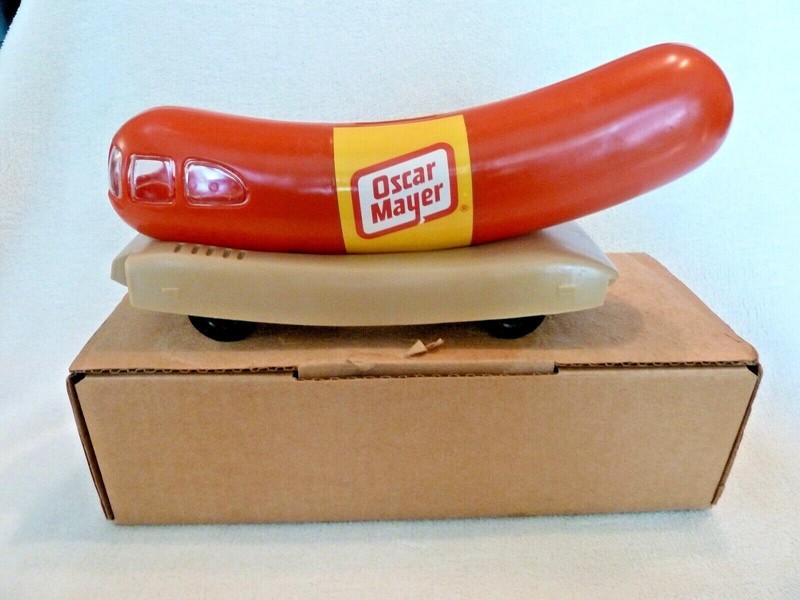 Oscar Mayer Wieinermobile Bank, Unusual CLEAR WINDOWS, Original box