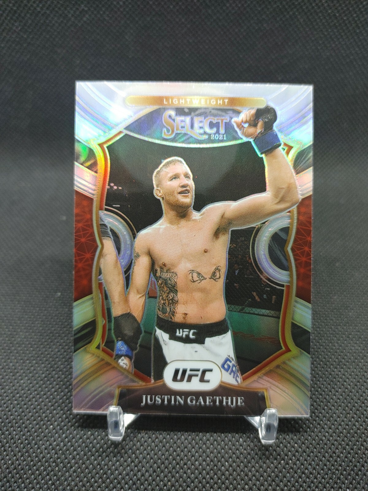 2021 Panini Select UFC Justin Gaethje Concourse SILVER #95