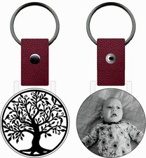 "Personal" Personalised Stainless Steel Keyring, Engraved Picture Photo