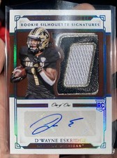 2021 Panini National Treasures Rookie Silhouette Signatures D’Wayne Eskridge 1/1