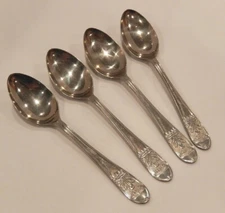 Atkinson Bros Sheffield Spoons Alpaca Silver set of 4
