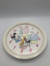 Vintage 1984 Disney Babies 10" Wall Clock Lorus Quartz Tested Works