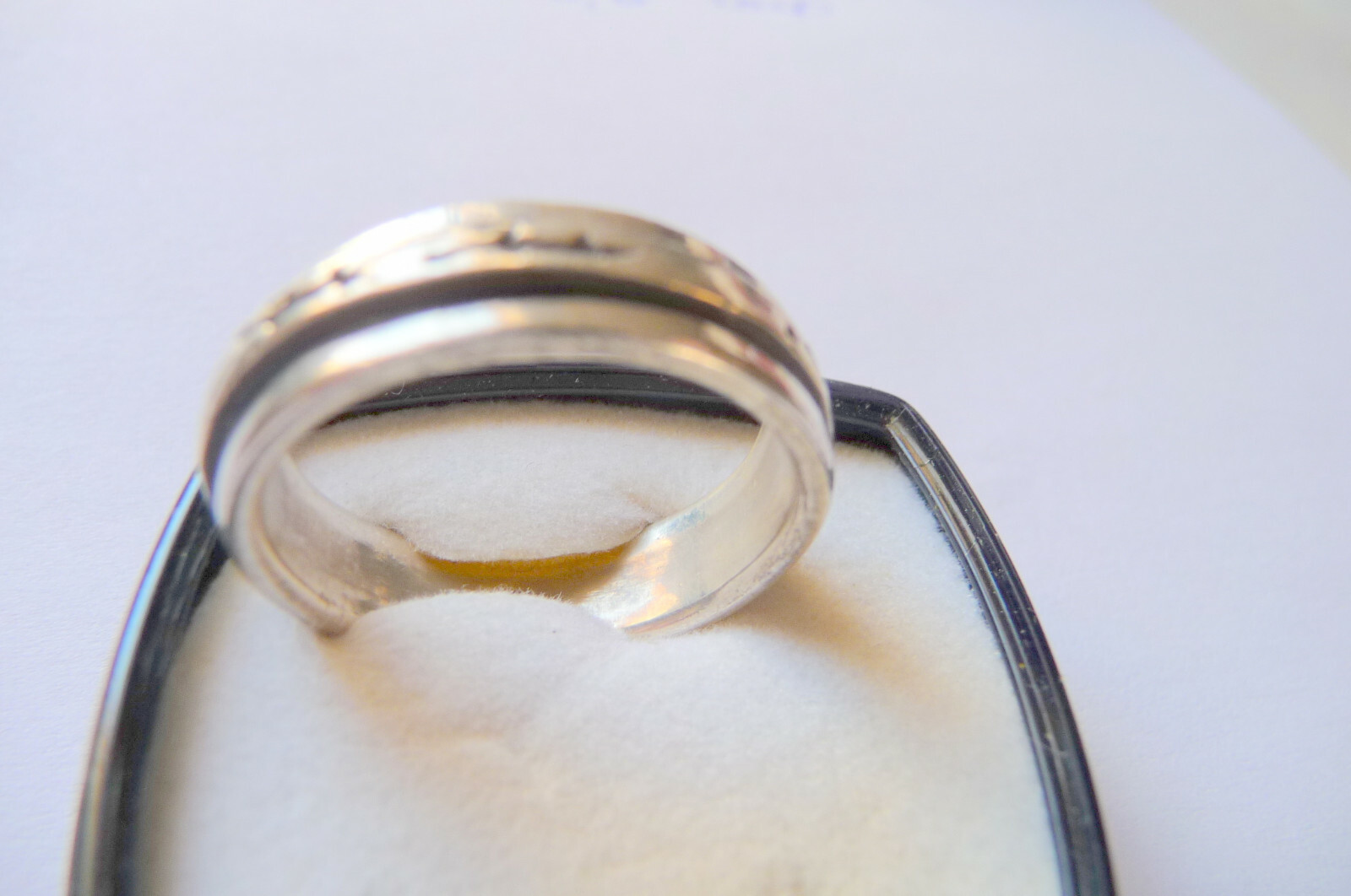 beautiful SOLID SILVER ring ring ring size 59.5 d… - image 6