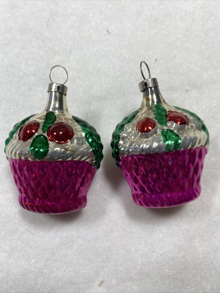 五件老式捷克斯洛伐克水星玻璃摆件蛋糕屋2.5 — 第 4/4 张图片