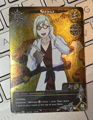 Naruto CCG FOIL Shiho (Cipher) 1273 mint / near mint condition
