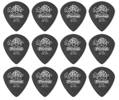 JIM DUNLOP 482 Tortex Pitch Black Jazz III 0,88 P