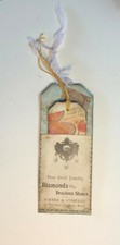Junk Journal Ephemera HANDMADE DOUBLE TAG WITH POCKET WITH VINTAGE ELEMENTS 6