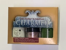 3 Pcs Holiday CND Charmed Additives Shellac Nail Polish Ice Vapor Frosted Glen