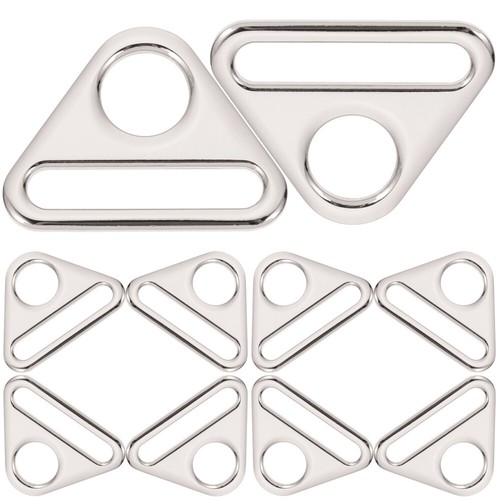 3 Pack Underwear Adjustment Buckle Adjuster Triangle Ring Strap Buckles Craft - Picture 8 of 12