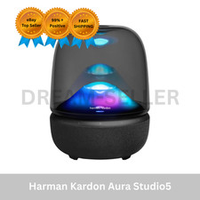 Harman Kardon Aura Studio5 Wireless Bluetooth Speaker  Ambient Lighting / BLACK