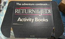 Vintage 1983 Store Display Header Star Wars Return of the Jedi Activity Books