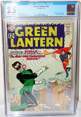Green Lantern #14 - DC 1962 - CGC 2.5 - Key - Origin and 1st Appearance of Sonar