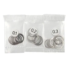 NEW Yeah Racing YA-0649 10x12mm Stainless Steel Spacer Set 0.1 / 0.2 / 0.3 mm