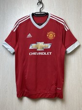 2015-16 Manchester United Adidas Home Jersey Shirt - Medium