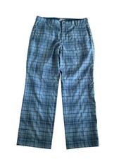 Nike Golf Tour Performance Dri-Fit Pants Mens 34x34 Black-Gray Plaid